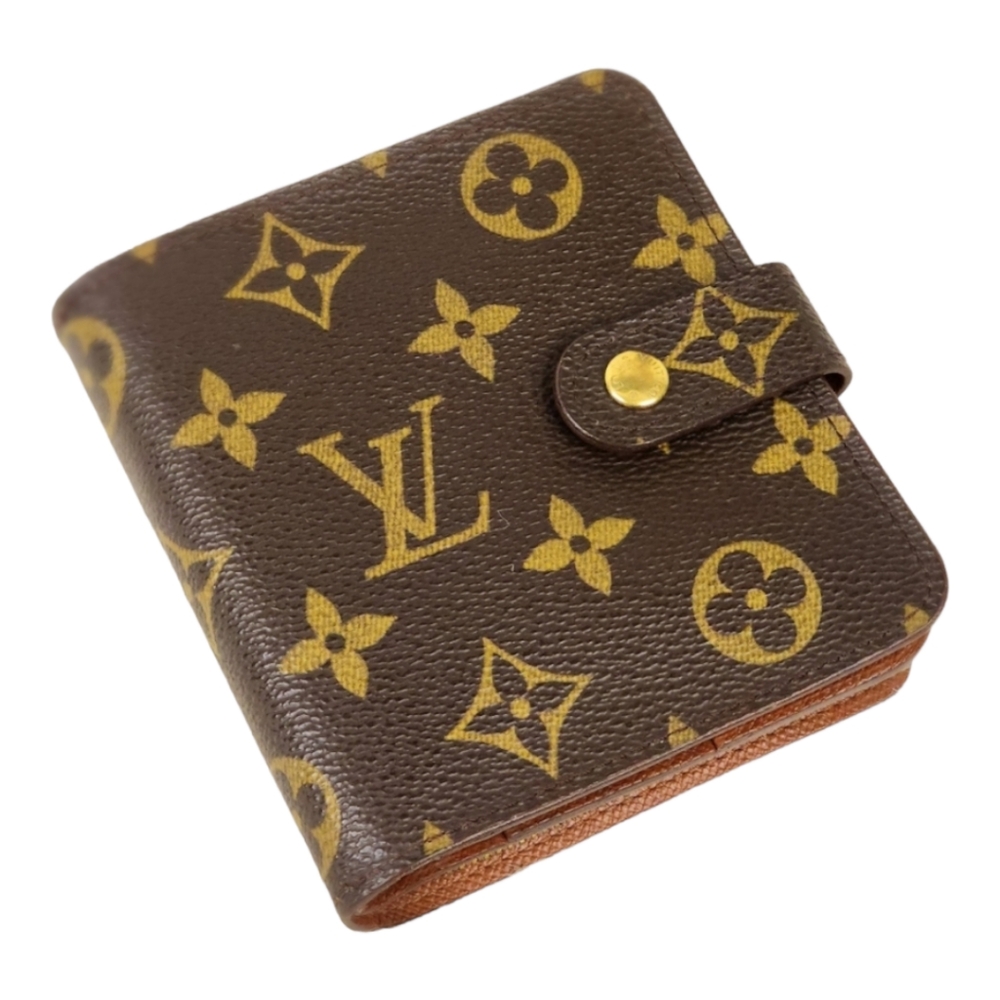 💕HP💕💯Authentic Louis Vuitton Monogram Compact Zip Bifold💕